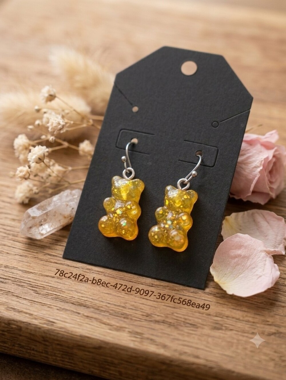 Yellow Gummy Bear Dangle Earrings - Women Jewelry